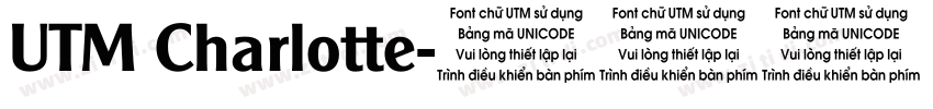UTM Charlotte字体转换